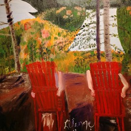 Les deux meilleures places du lac solitaire
Huile (24x30) 350.00$