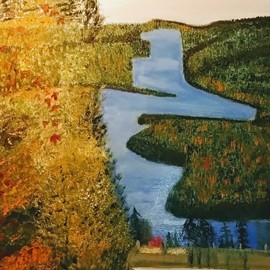 Passage automnale
Huile (24x60) 450.00$