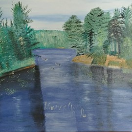Le grand Wapi bleu
Huile (24x30) 330.00$