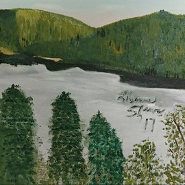 Lac argenté
Huile (18x36) 330.00$