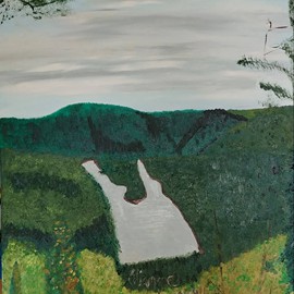 Le lapin et le prof SKY 
Huile (24x36) 330.00$