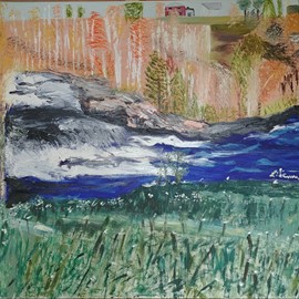 Cours d'eau du Parc Centenaire
 Huile (30x40) 385.00$