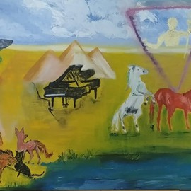 Symbolique - Création sous surveillance
Huile (24x36) 300.00$